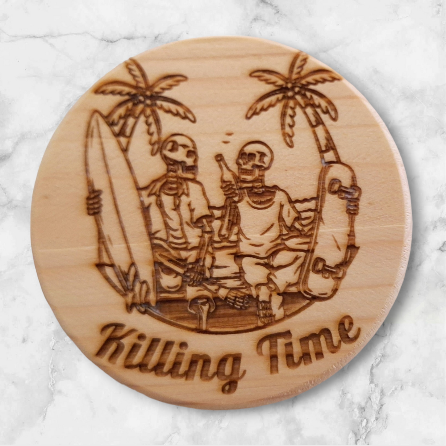 Killing Time Engraved Coaster 4 Pack