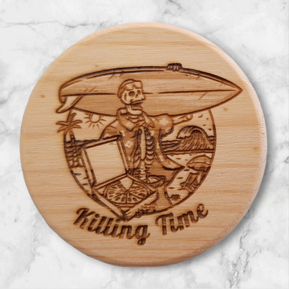 Killing Time Engraved Coaster 4 Pack