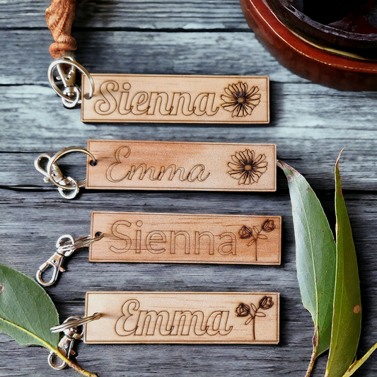 Personalized Flower Bag Tag