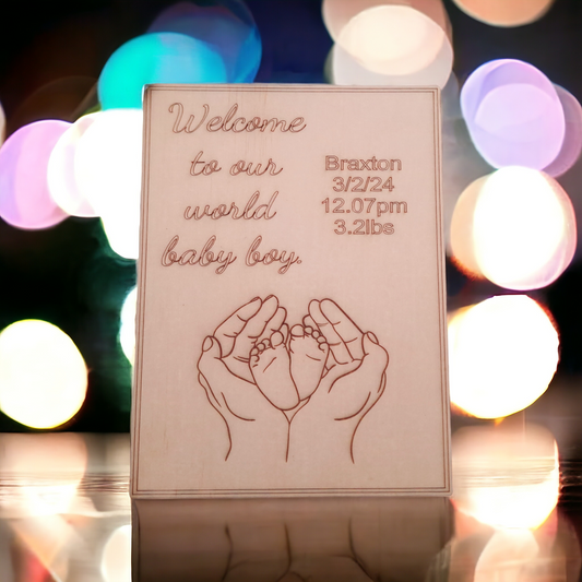 Welcome Baby sign
