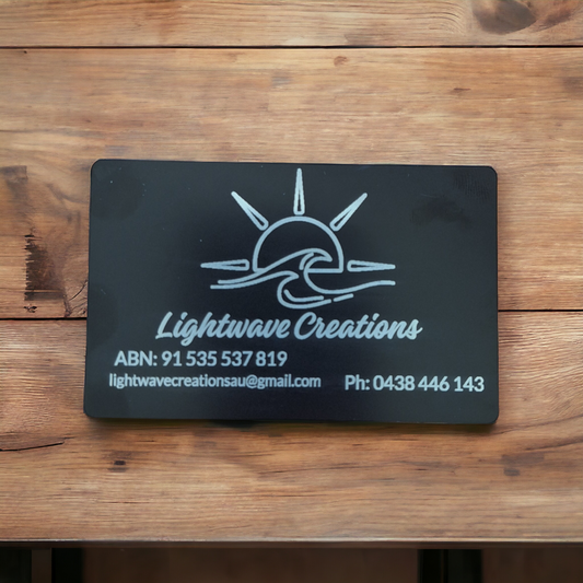 Engraved Metal Business Cards
